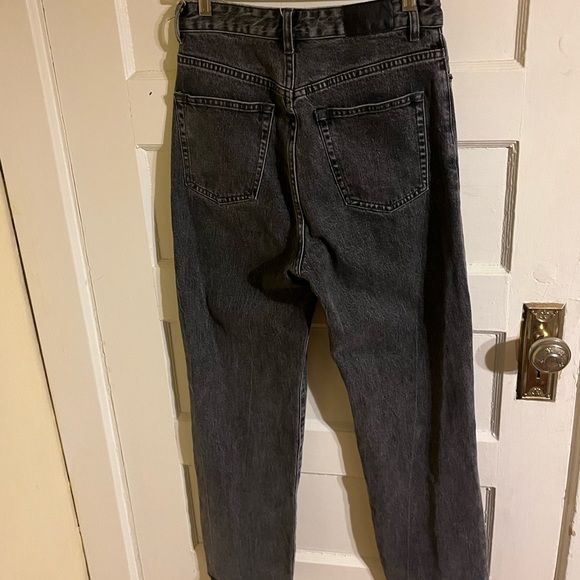 High Waisted Distressed Black Jeans - Picture 2 of 4